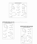 Engine Gasket Set Valve Gasket Set Diagram and Parts List for 12Y602-0110-E2  Briggs and Stratton Engine